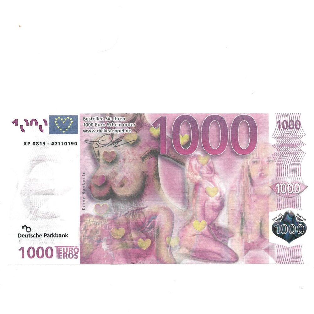 NOVELTY Large Euro Note [b1]